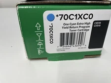 SEALED NEW- Lexmark 70C1XC0 Cyan Extra High Yield Return Program Toner Cartridge