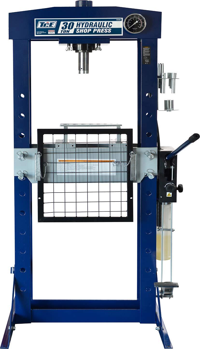 TCE 30Ton Speedy Dual Funciton Quick Pump Manual Shop Press with Hand,Foot Pedal