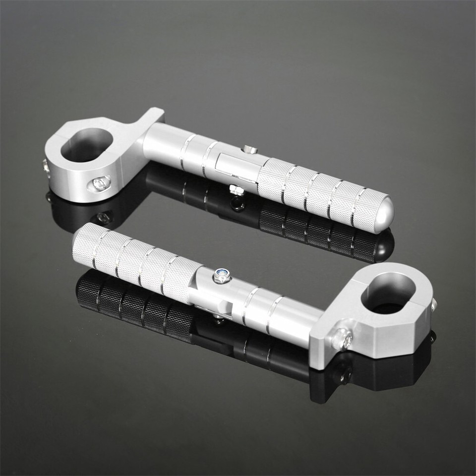Passenger Footrest Pegs For Honda CT125 Trail 125 Hunter Cub - Rear Pillion Pegs, Foldable, Black 9 thumbnail image