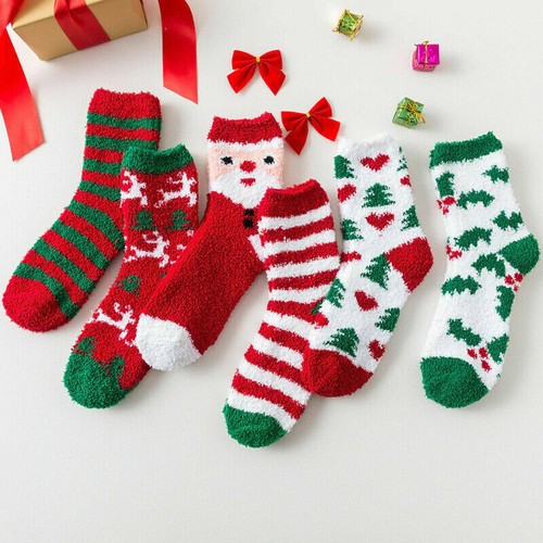 Christmas Socks Gift Mens Xmas Warm 