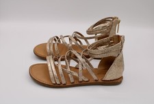 Cat Jack Gladiator Sandals Gold Size 2