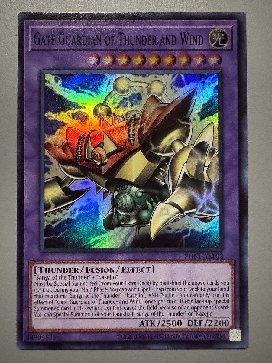 YUGIOH GATE GUARDIAN OF THUNDER AND WIND ASIA ENGLISH PHNI-AE102