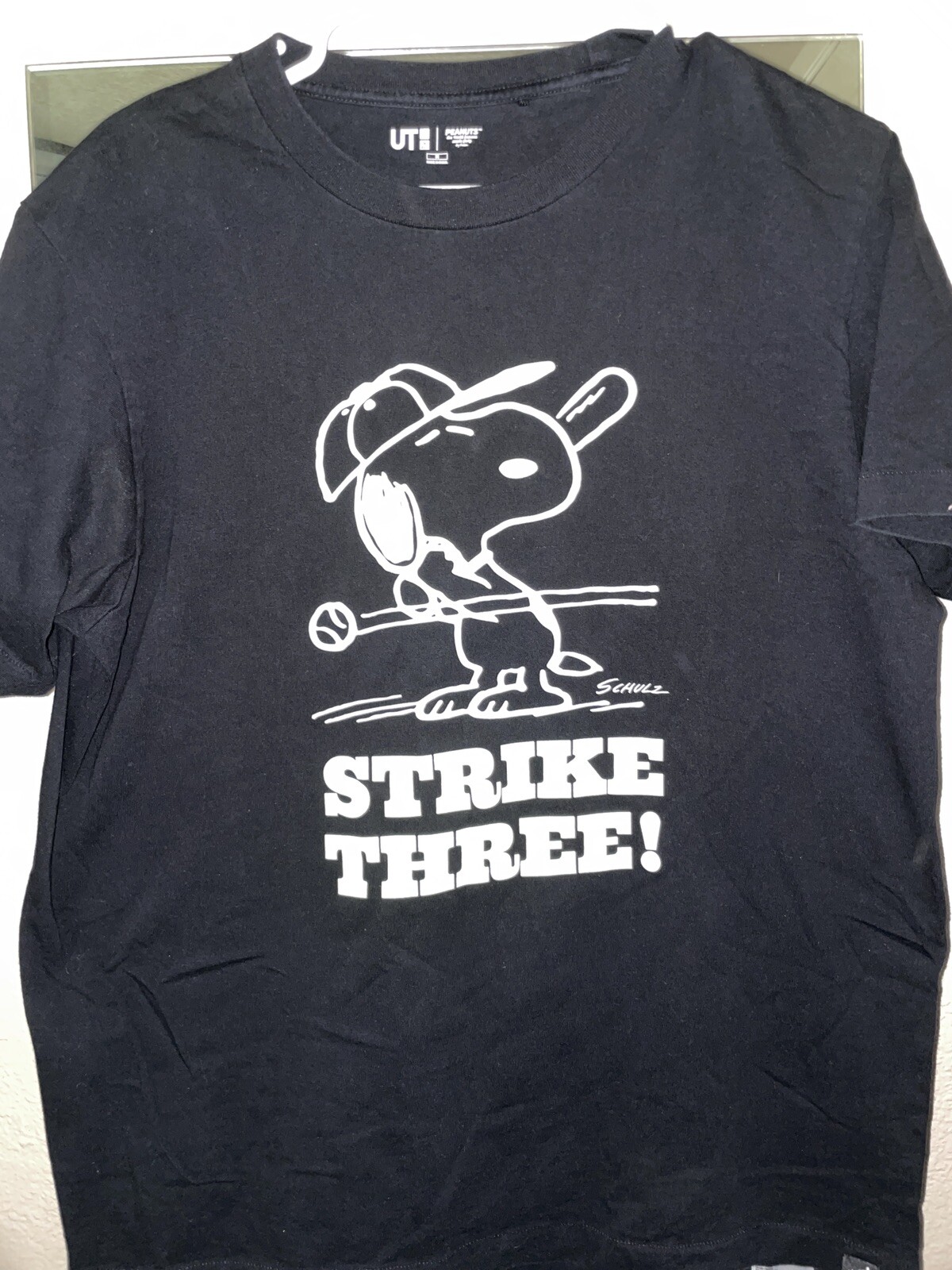 Uniqlo Peanuts Snoopy “Strike Three” Shirt MED - Gem