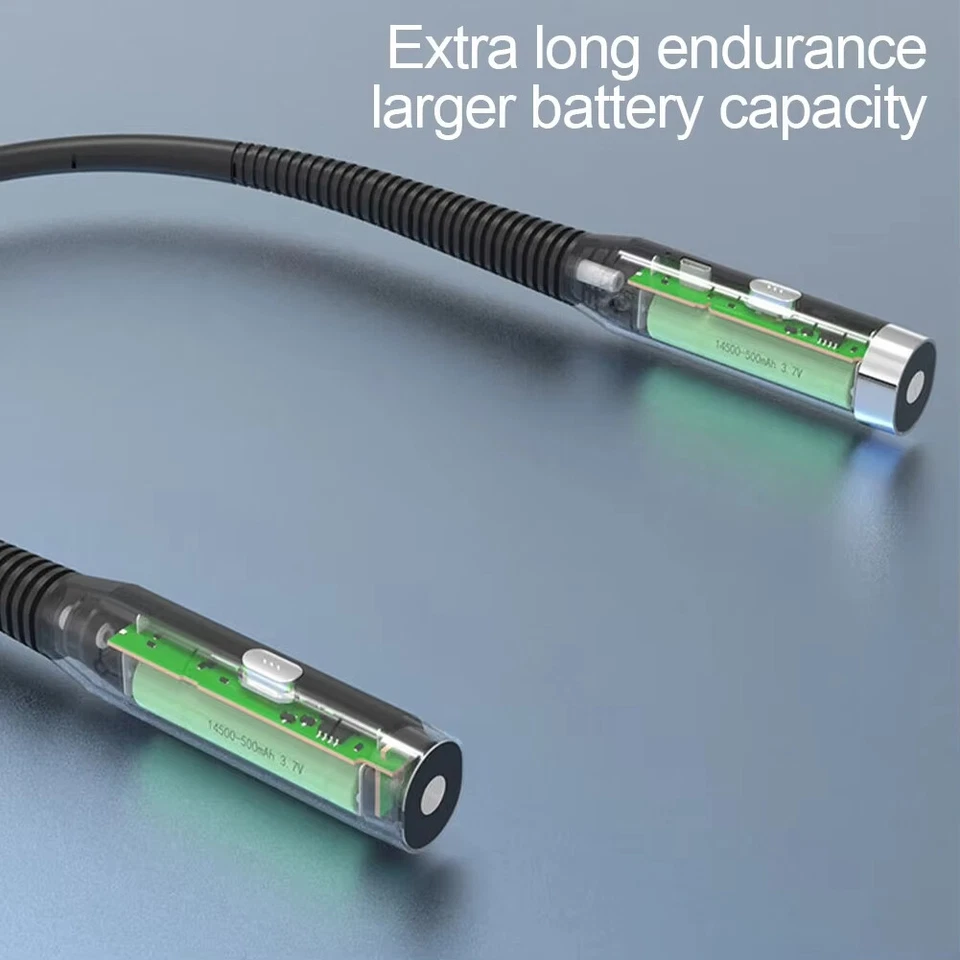 Hanging Neck Light Flexible Portable Hands-free LED Lamp Reading Book Torch USB - Image 2 of 4