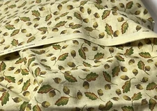 Signature Classics by Oakhurst Textiles Cotton Fabric Acorns 2 Plus yards