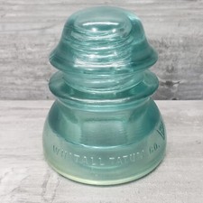 Whitall Tatum No 1 Made In USA #11 Aqua Green Blue Turquoise Glass Insulator