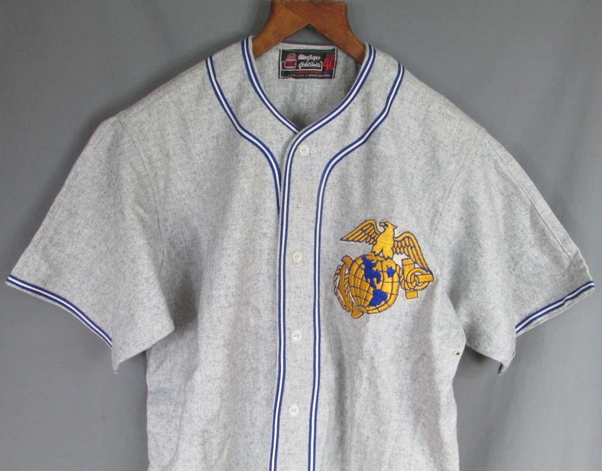 Vintage 1940s US Marines Wool Baseball Uniform MacGregor Goldsmith