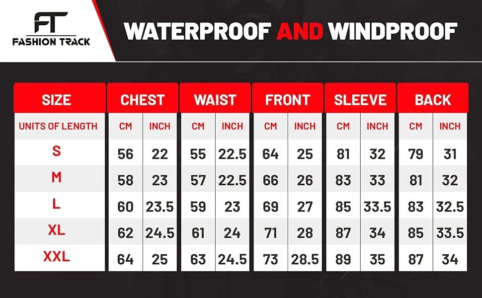Mens Cycling Waterproof Rain Jacket Hi Visibility Top Hooded Rain Coat S-XXL