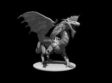 Adult Silver Dragon 28mm Scale DND D D Tabletop Miniature