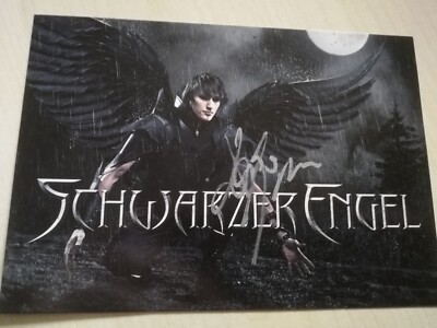 BLACK ANGEL - SINGER - ORIG. AUTOGRAPH CARD - IN PERSON!!!