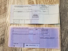 ARC Vintage 3-Part Bankcard Sales Slip Credit Card Manual Imprinter Paper- NOS