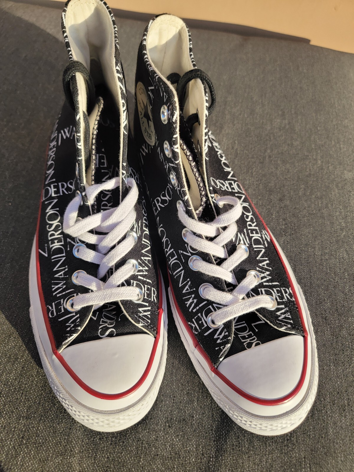 7.5M - New JW Anderson x Converse BLACK LOGO GRID CHUCK TAYLOR image 8