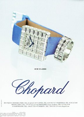 REKLAME WERBUNG 116 2002 Die Ice Cube Uhr von Chopard