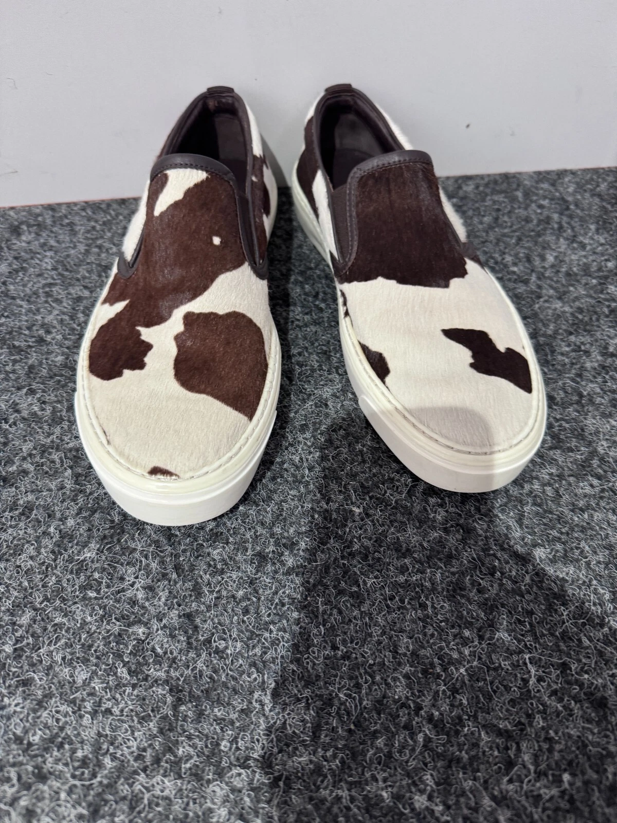 Baskets basses GUCCI Pony cuir de veau à enfiler pointure 37,5