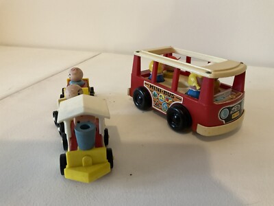 Set De Bus Vintage Fisher-Price 141 - Jouet D'occasion, Collection Rétro