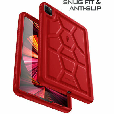 For Apple iPad Pro 11 2021 Case Tablet Heavy Duty Shockproof Kids Cover Red
