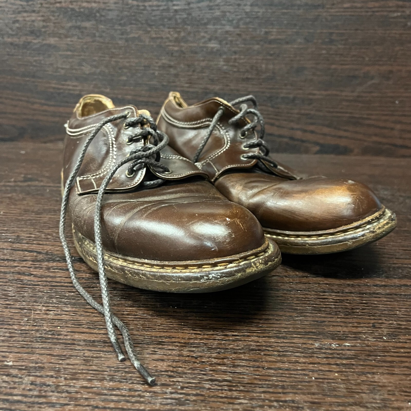 SAOLA Scarpe eleganti uomo Johnston & Murphy taglia 10 5 M pelle punta tonda Oxford marrone