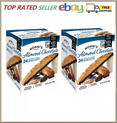 2 pack Nonni's Almond Chocolate Biscotti, 24 ct. (Total 48 count) FREE shipping