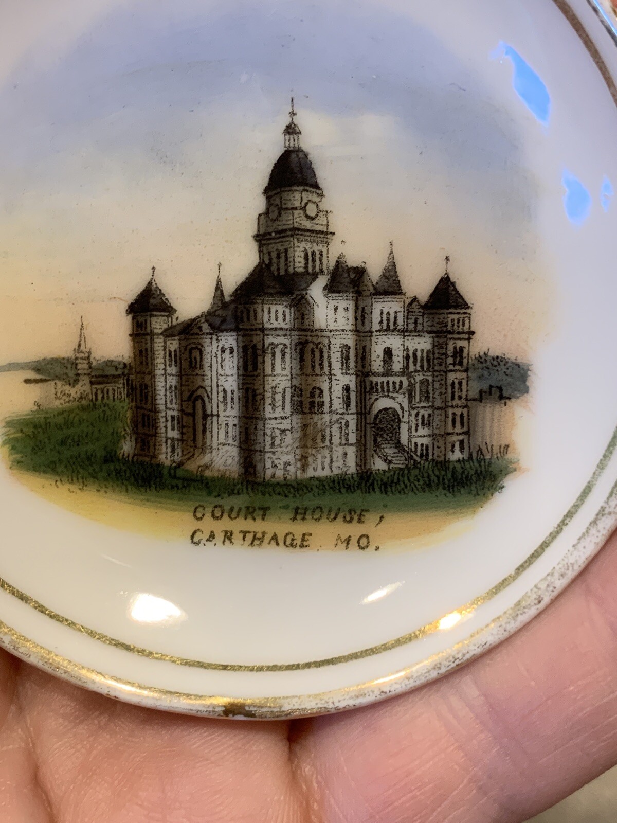 Old Wheelock Germany David Roach Mini Souvenir Plate Carthage MO