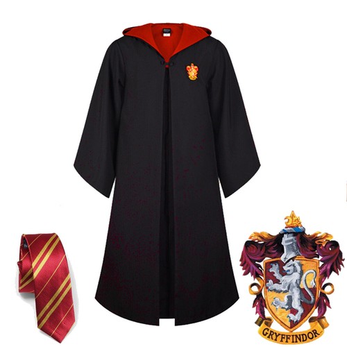 For Harry Potter Children Adult Robe Cloak Gryffindor Slytherin Cosplay Costume - Picture 3 of 44