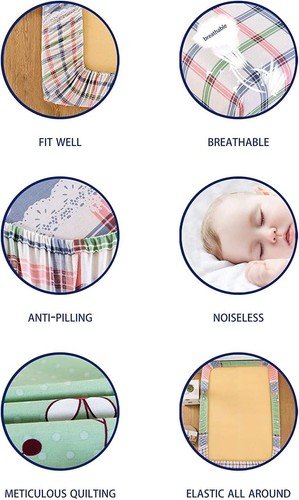 Vibrant Microfiber Fitted Bed Sheet Set with Animal Print - Full Size for Kids - 第 9/9 張圖片