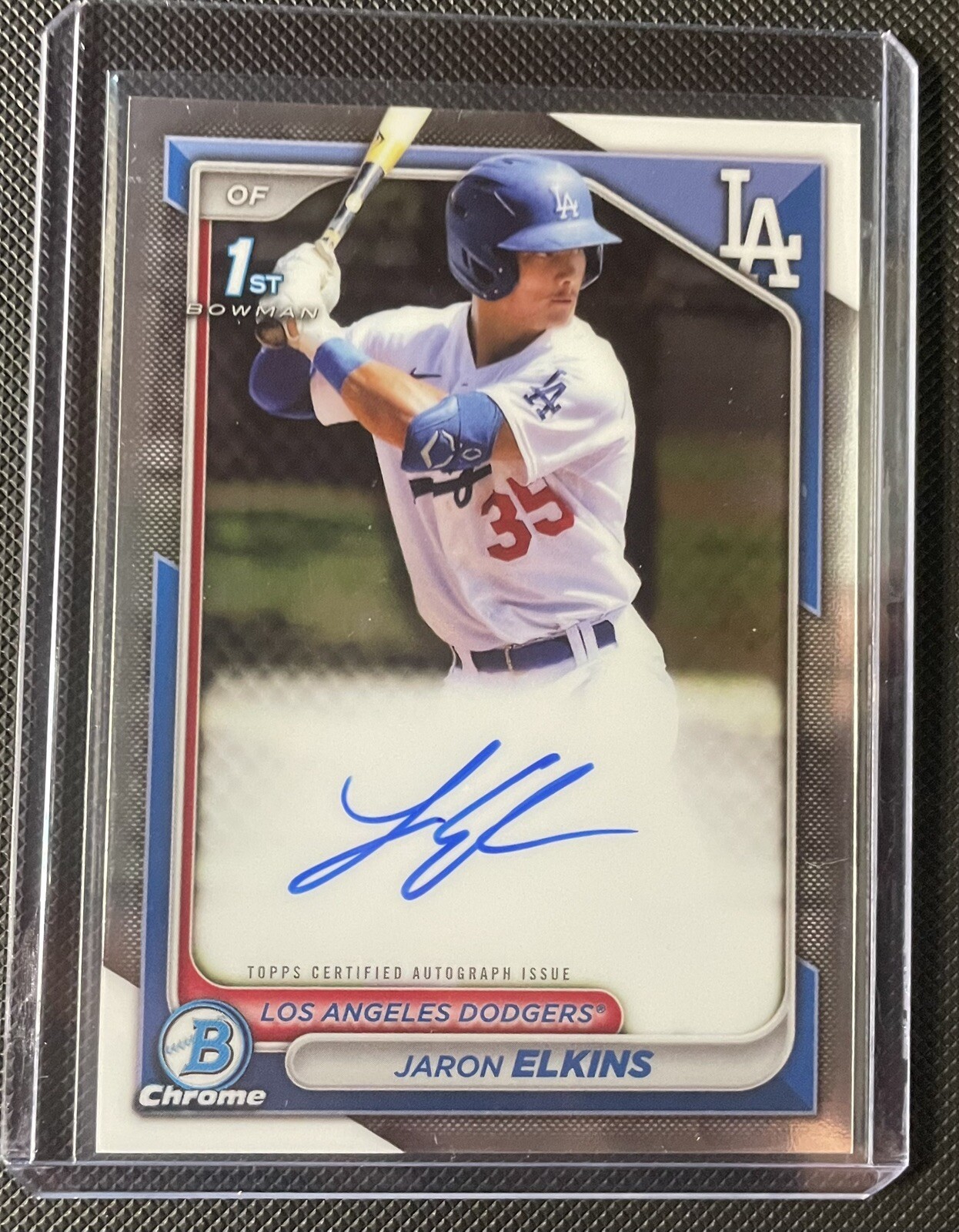 2024 Bowman Chrome - #CPA-JE Jaron Elkins Autograph - 1st Bowman - Dodgers