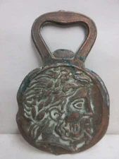 Copper Plated Handheld Bottle Opener with Ancient Greek Designs on Both Sides #3