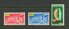 E049  Togo  1960   Independence  eagle maps   3v.     MNH