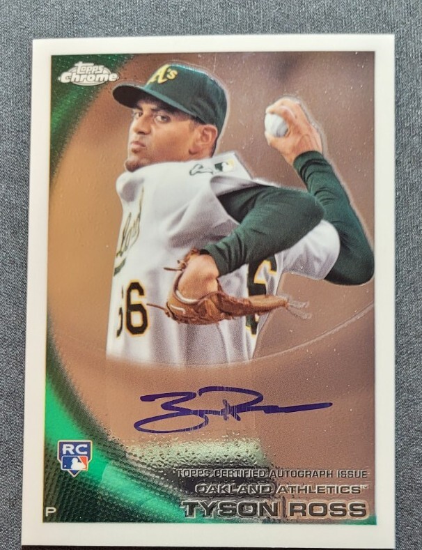 Tyson Ross 2010 Topps Chrome Autograph Rookie #204 Oakland Athletics Insert