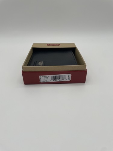 Levi's Portafoglio Pelle Bifold Uomo Nero Protezione RFID 6 Slot Prezzo al pubblico $36 - Foto 4 di 6