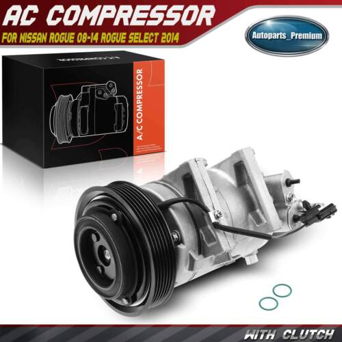 AC Compressor w/ Clutch for Nissan Rogue 2008-2013 Rogue Select 2014-2015 2.5L