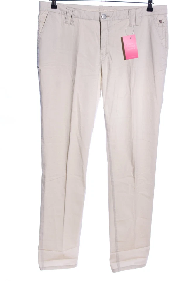 BLUE FIRE Pantalon cargo Dames Pantalon T EU 46 blanc cassé style décontracté - Photo 1/4
