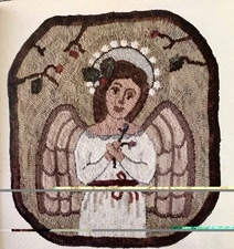 Christmas Rug Hooking Pattern - Primitive Quilts & Projects Fall 2017 Applique