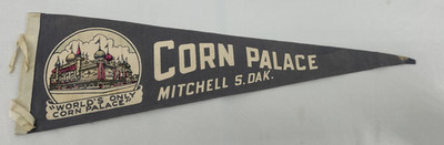 Corn Palace Mitchell South Dakota Felt Pennant 27''