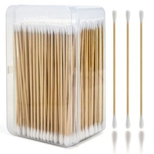 Gun Cleaning Swabs, 6" Long Cotton Swab, 400 PCS Bamboo Sticks