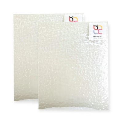 2 Pack Crystal English Muffle Stained Glass   Vintage Ripple Texture | BiNARi
