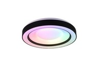 Reality Led Deckenleuchte Arco Schwarz Matt, Fernbedienung Deckenleuchte