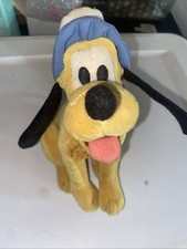 THE DISNEY STORE JULY 4TH PLUTO USA RED WHITE BLUE MINI BEAN BAG PLUSH 8"