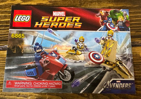 LEGO 6865 Marvel- Captain America's Avenging Cycle - Complete w/ Manual