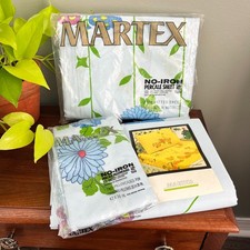 Vintage Hanae Mori Martex Floating Garden Full Sheet Set NOS Floral 1970s