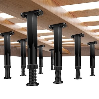 Adjustable Height Bed Frame Support Legs - 7.8-14.6inch Bed Slats Support 8 PCS