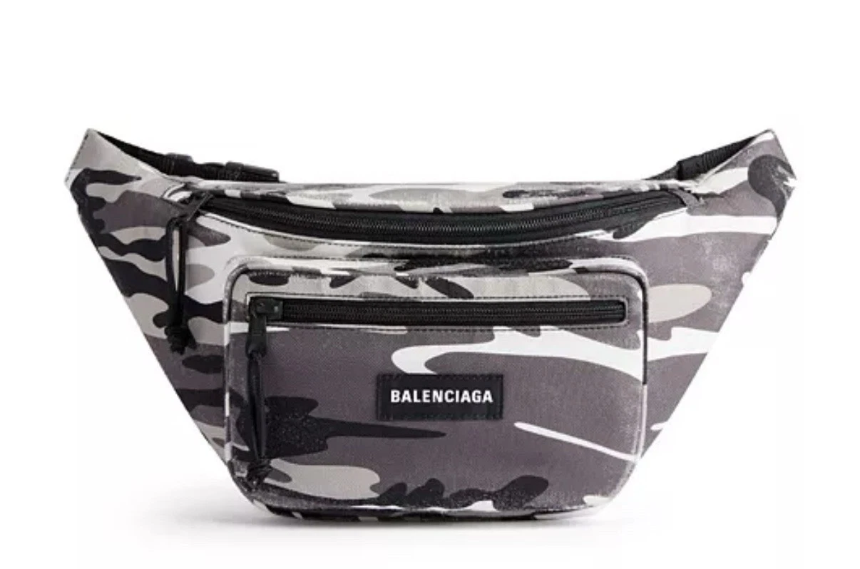 Balenciaga — Balenciaga Beltpack Beltbag Explorer 482389 Camouflage Grey Camo NWT Retail:$950