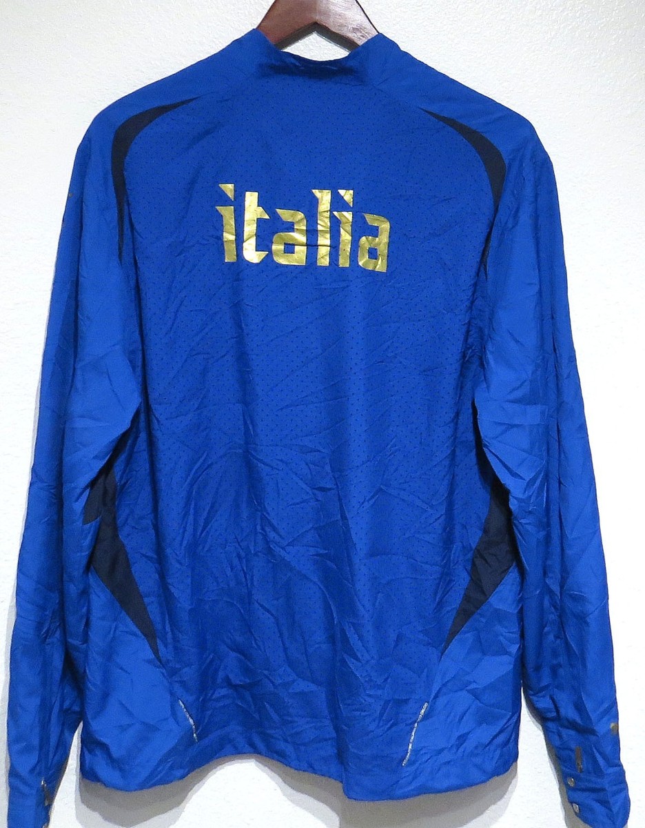 vtg Puma ITALIA SOCCER Blue Jacket MED Neil Barrett Italy