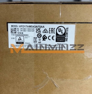 1PC Delta Frequency converter VFD17AMS43AFSAA 7.5KW New