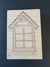 Stampington Md Attic Window Eave Shingled Roof Rubber Stamp P2105