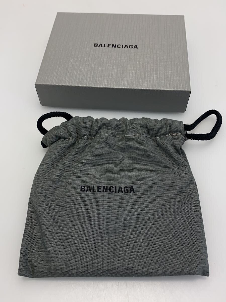 BALENCIAGA Card Case Leather Black Plain Men's 593812 1090 Q 1317 thumbnail 5