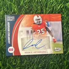 2017 Sage Hit Premier Draft Autographs Red #A20 ADRIAN COLBERT Signed Auto RC