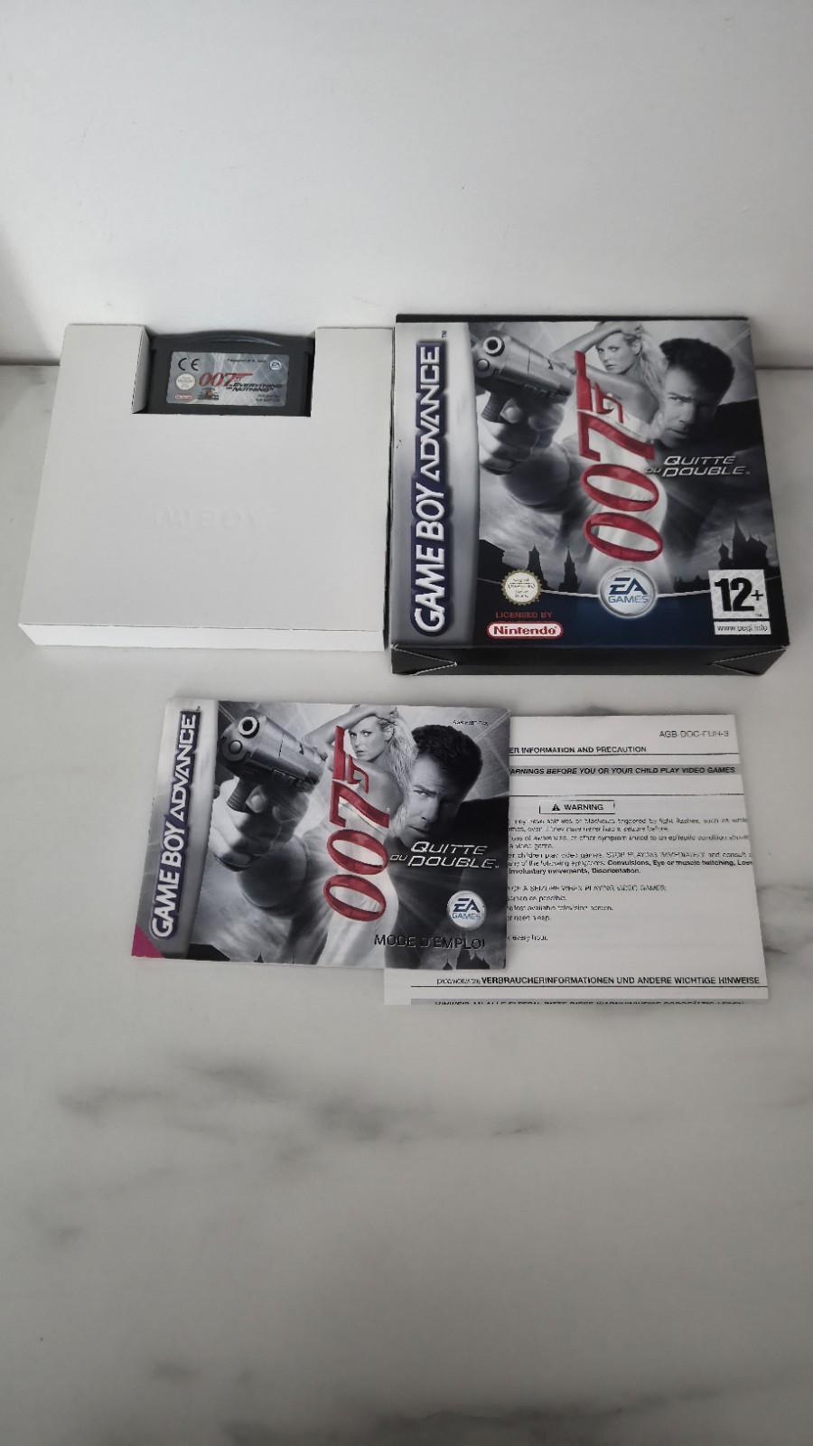 JAMES BOND 007 QUITTE OU DOUBLE / EVERTHING OR NOTHING GAME BOY ADVANCE GBA PAL