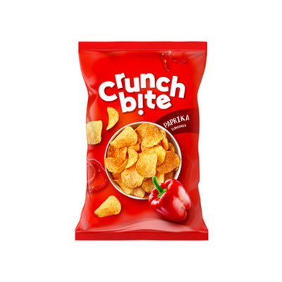 5900073021658 Crunch bite Chipsy ziemniaczane o smaku paprykowym 140 g 