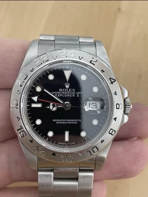 Rolex Explorer II 16570 Watch 40mm Black Dial 1991 X Serial - Image 1 of 4